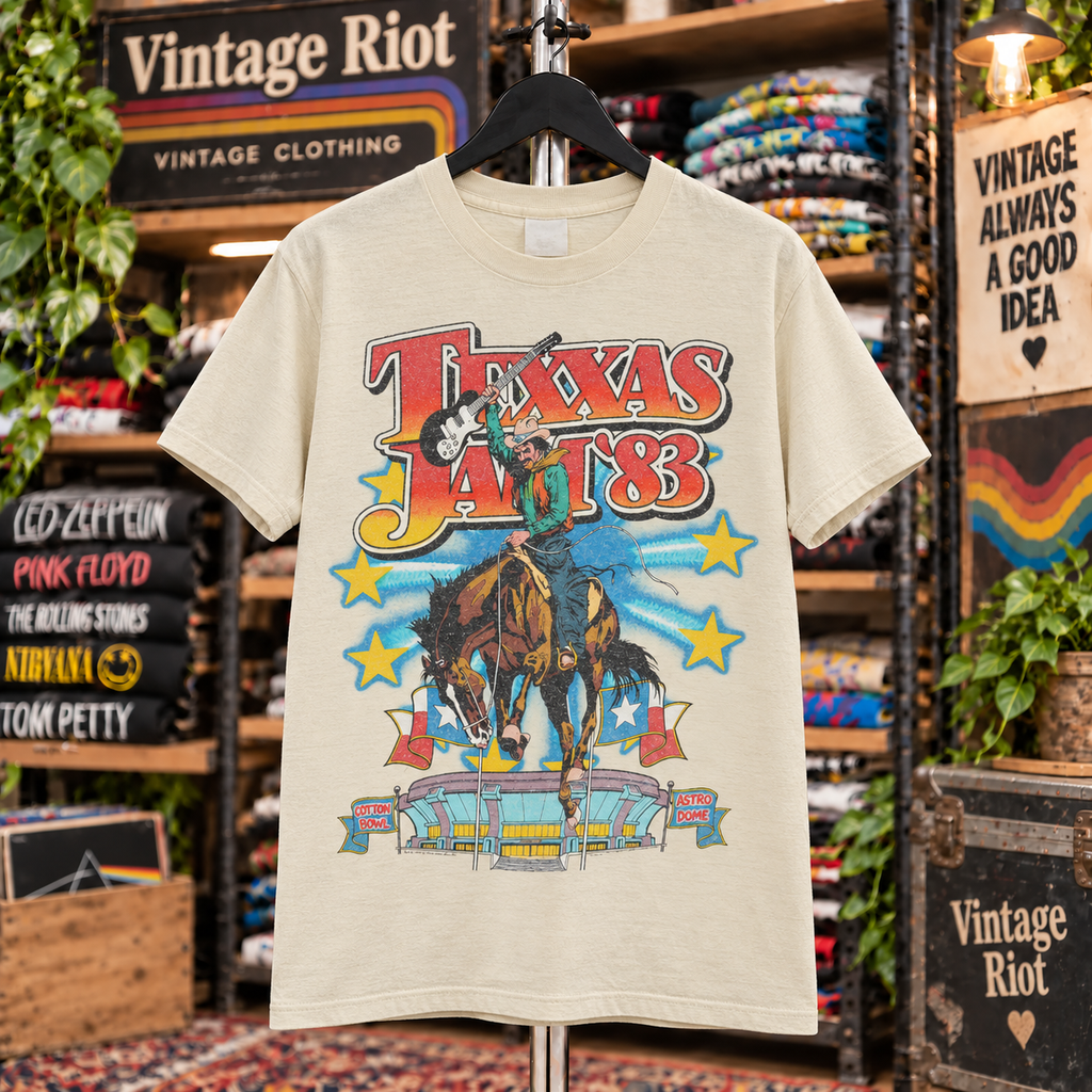 Vintage 1983 Texxas Jam T-Shirt — Dallas & Houston
