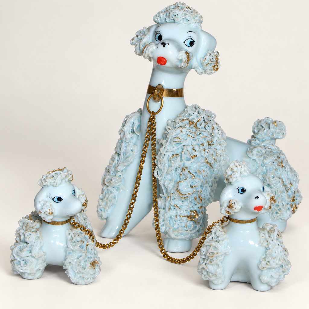 Poodle Family Figurine Set – The Little Family You Remember