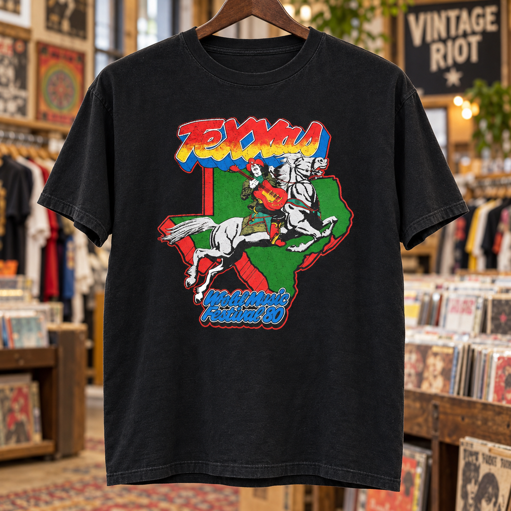 1980 Texxas Jam Retro T-Shirt | Eagles at the Cotton Bowl
