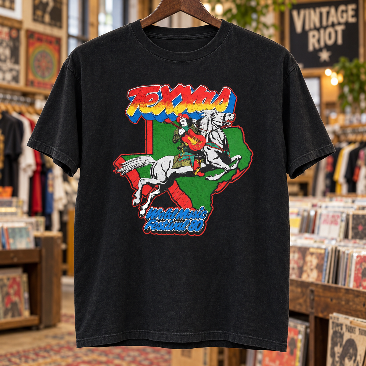 1980 Texxas Jam Retro T-Shirt | Eagles at the Cotton Bowl
