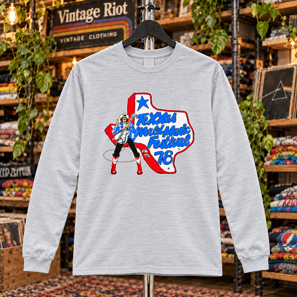 1978 Texxas Jam Front & Back Graphic Pullover Hoodie