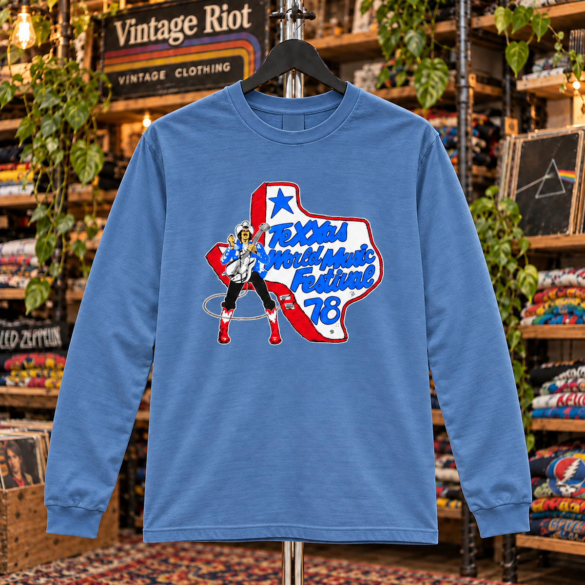 1978 Texxas Jam Front & Back Graphic Pullover Hoodie