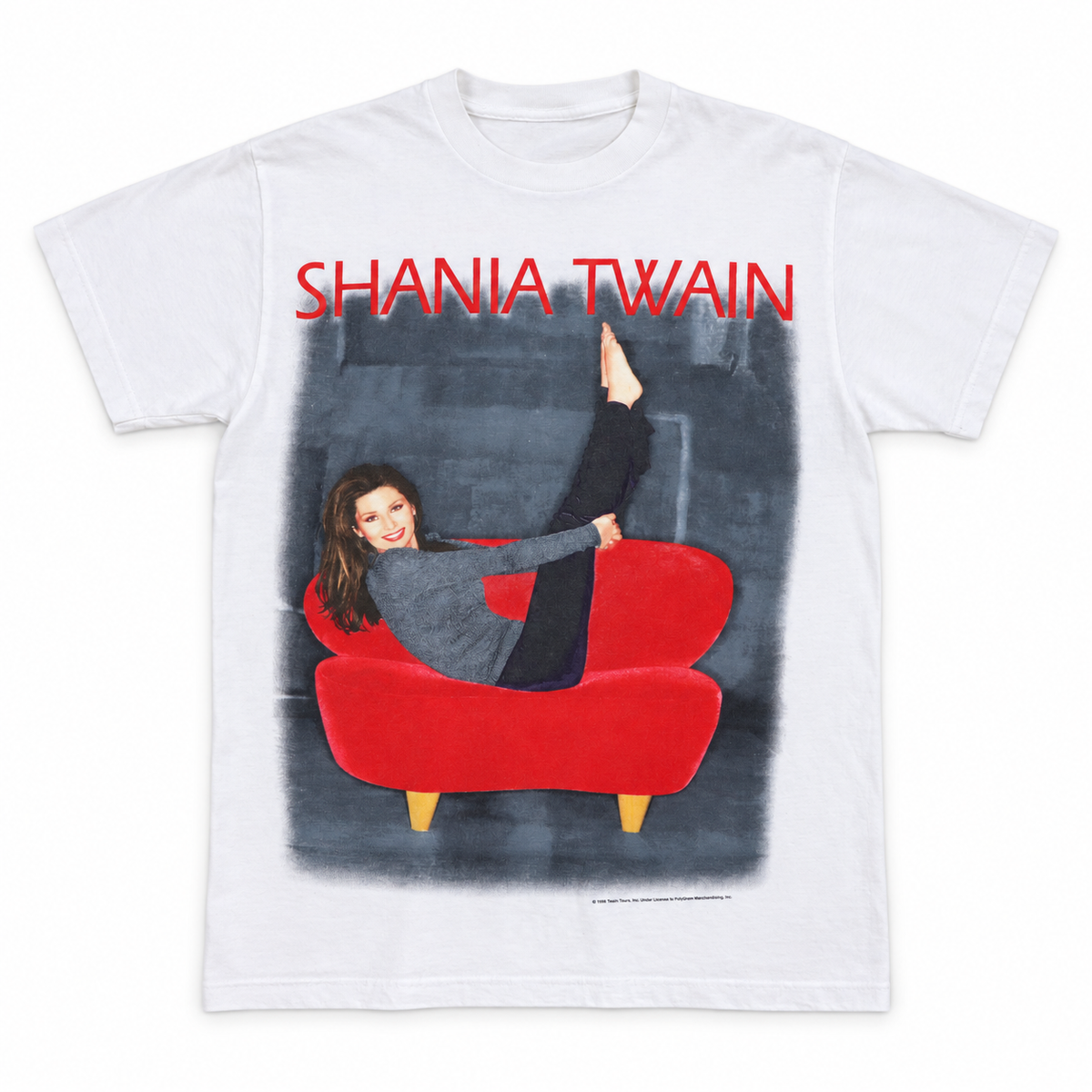 Shania Twain 1998 World Tour Front & Back Graphic T-Shirt