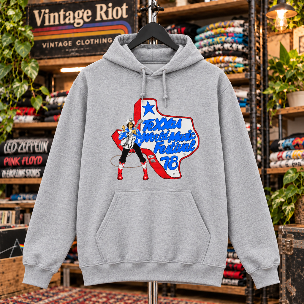 1978 Texxas Jam Front & Back Graphic Pullover Hoodie