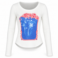 Stevie Nicks Bella Donna White Graphic Long Sleeve Top