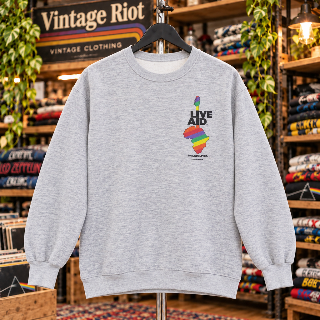 1985 Live Aid Philadelphia Retro Crewneck Sweatshirt