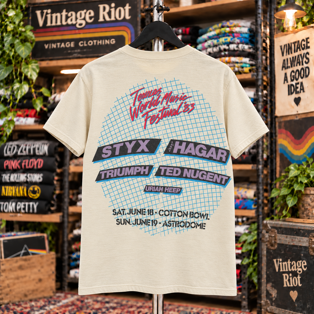 Vintage 1983 Texxas Jam T-Shirt — Dallas & Houston