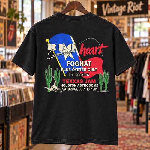 1981 Houston Texxas Jam Retro T-Shirt | Astrodome