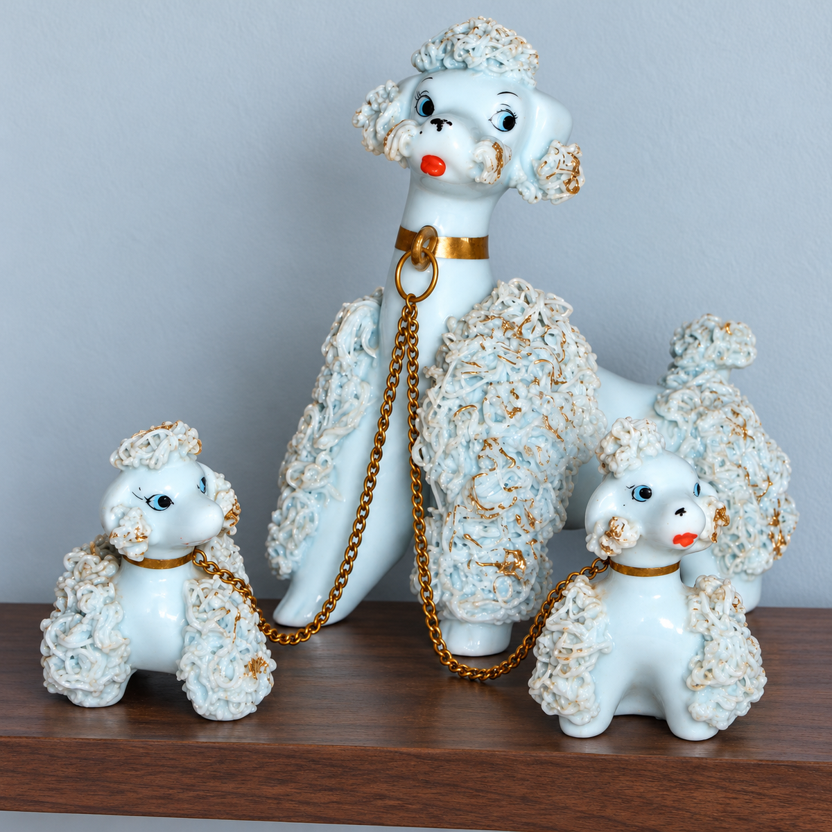 Poodle Family Figurine Set – The Little Family You Remember