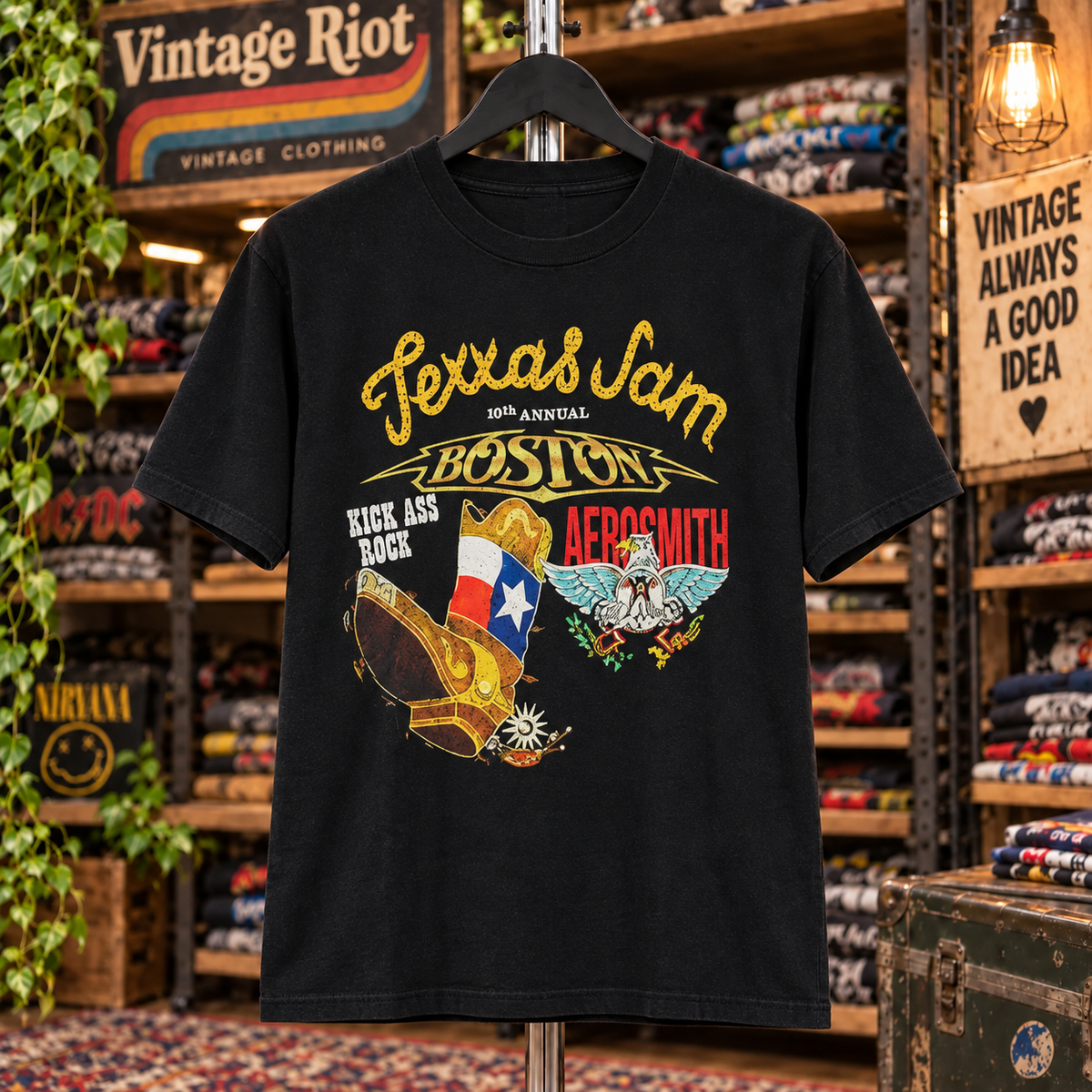 Texxas Jam 1987 Texxas Jam Aerosmith Boston Whitesnake Fahrenheit Poison Event