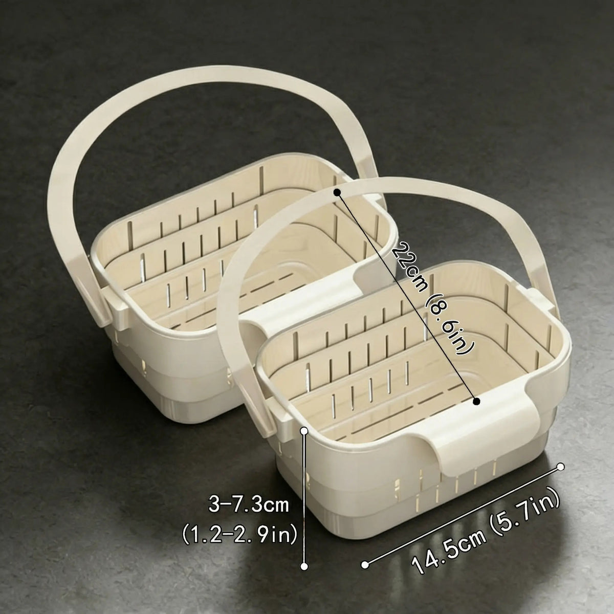 ELMPORCH™ Kitchen Sink Strainer Drain Rack Filter Food Catcher Trash Catcher for Garbage Leftovers Efficient Strainer Solution Hands-Free Mess-Free Fast Drainage No Clogs No-Drill Easy Install Compact Space-Saving Super Easy to Clean - Utensils, Basket