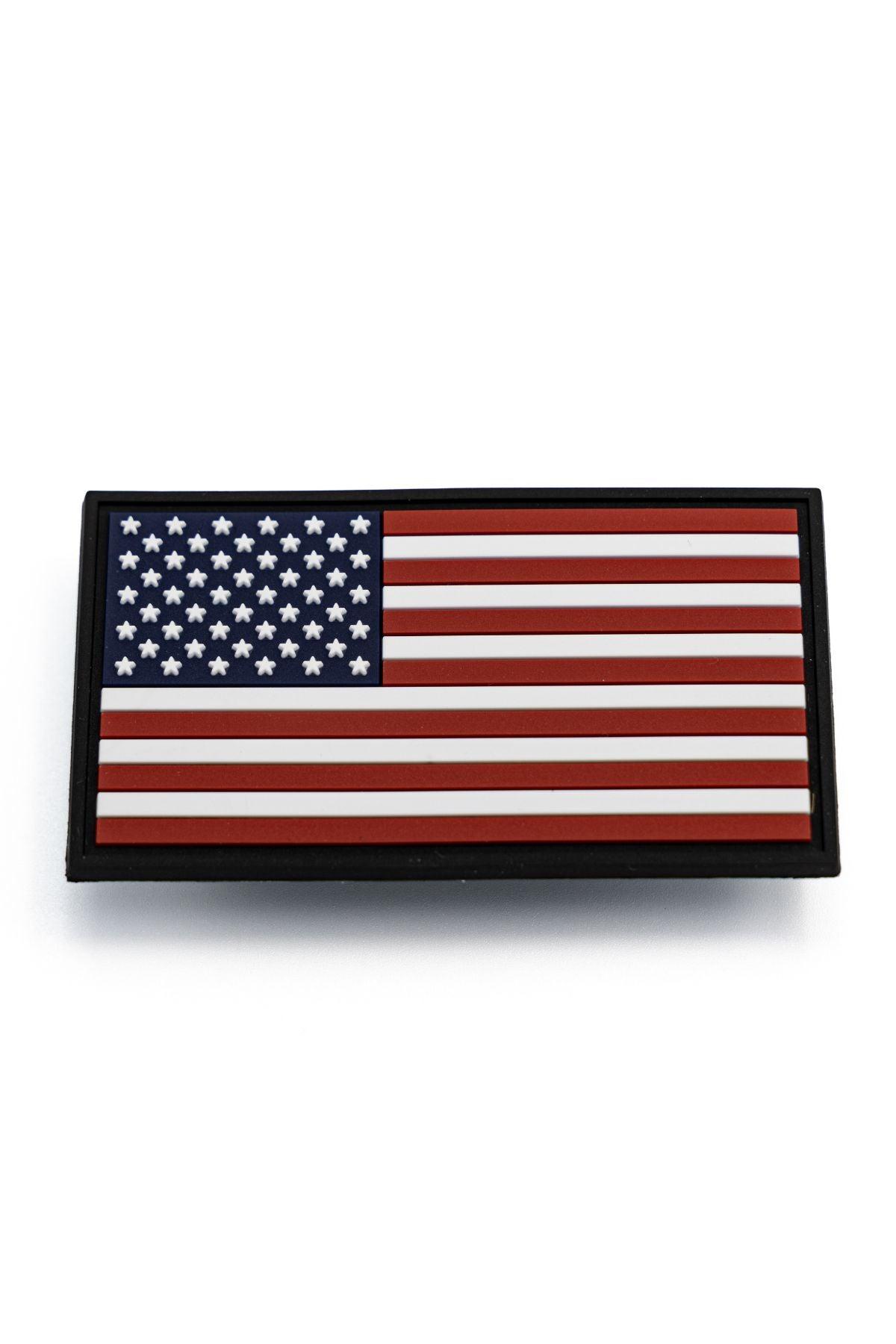 USA FLAG: RED WHITE & BLUE COWBOY SNAPBACK: 6 PANEL