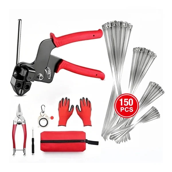 Stainless Zip Tie Tool👉Gun Tightens and Cuts for Fence, Exhaust Pipe, Chicken Coop, Farm and Cables