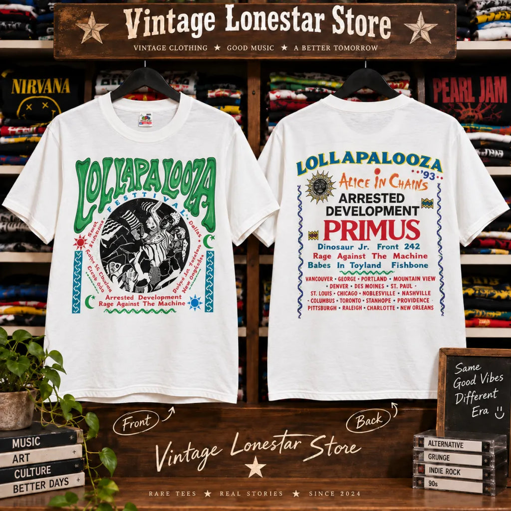 Vintage Lollapalooza 90s Tour T-Shirt