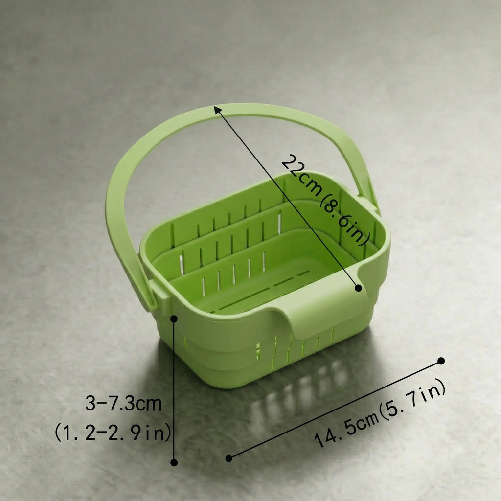 ELMPORCH™ Kitchen Sink Strainer Drain Rack Filter Food Catcher Trash Catcher for Garbage Leftovers Efficient Strainer Solution Hands-Free Mess-Free Fast Drainage No Clogs No-Drill Easy Install Compact Space-Saving Super Easy to Clean - Utensils, Basket