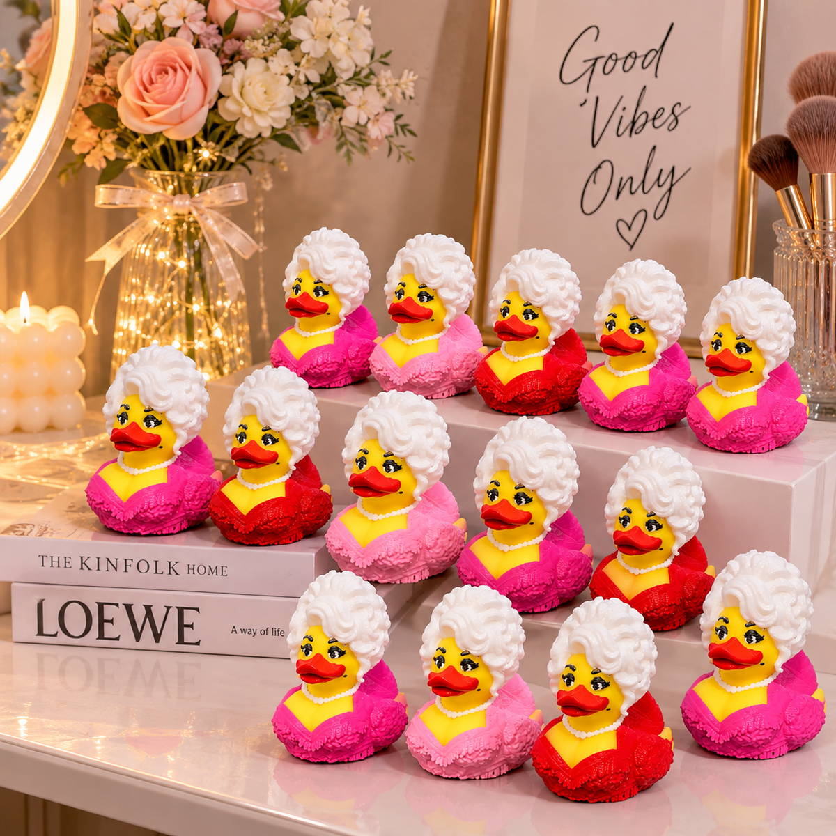 Dolly Duck – 3D Printed Collectible, Cute Desk & Car Decor