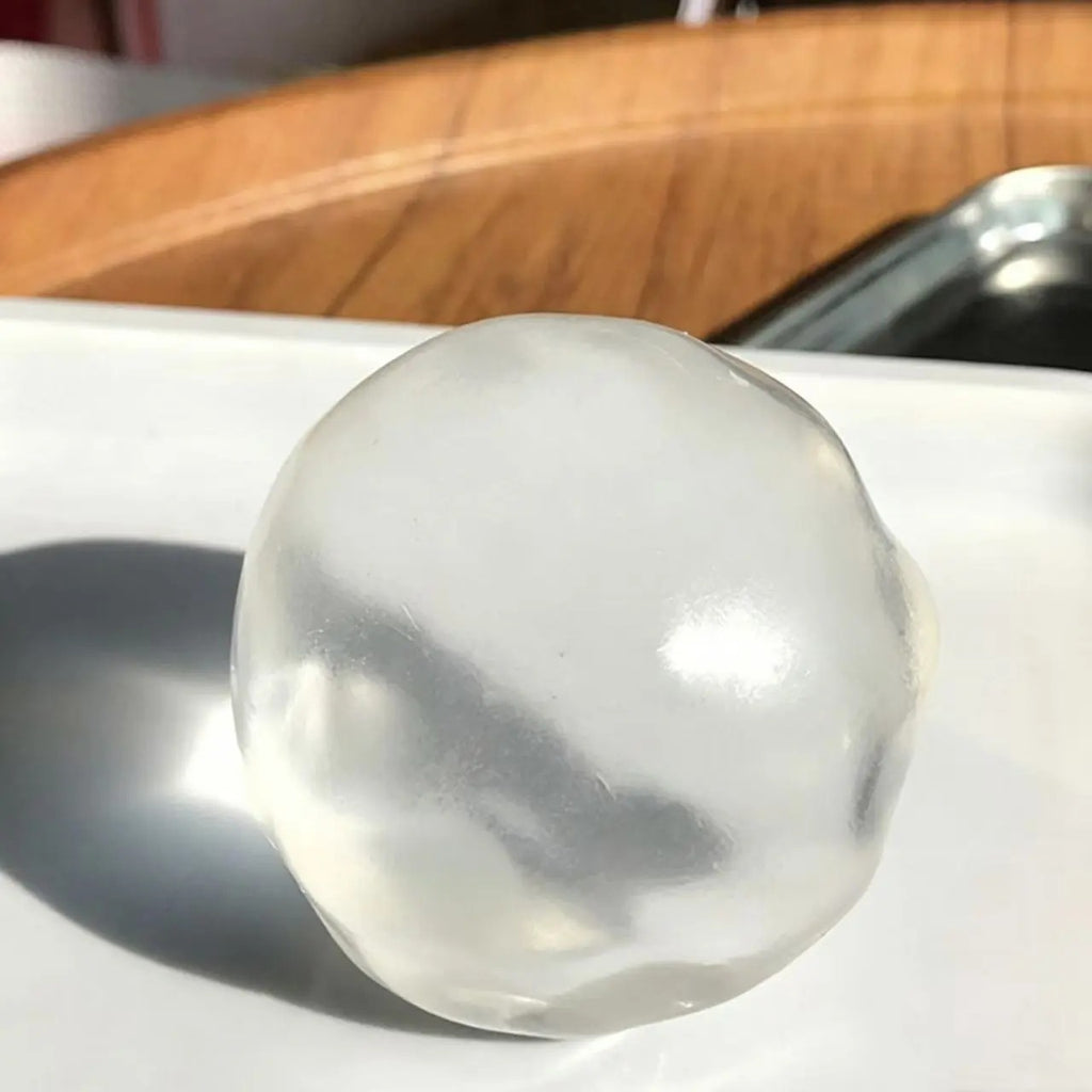 ELMPORCH™ 6cm Stress Relief Coconut Oil Squishy Fidget Toy Soft Coconut Oil Stress Ball No Rebound High-value Appearance Reusable Coconut Oil Squeeze Ball Adhd Desk Ornament, Super Soft Squishy Texture