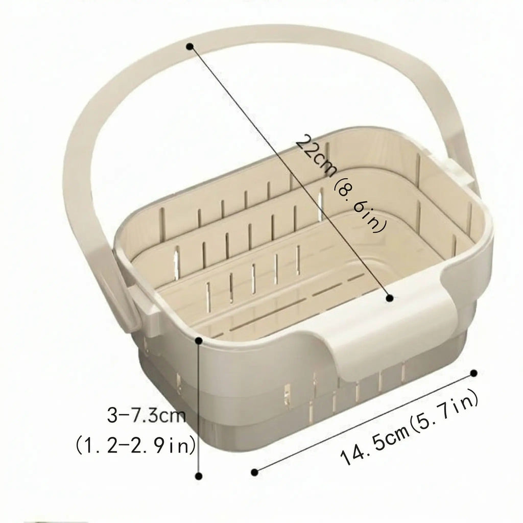 ELMPORCH™ Kitchen Sink Strainer Drain Rack Filter Food Catcher Trash Catcher for Garbage Leftovers Efficient Strainer Solution Hands-Free Mess-Free Fast Drainage No Clogs No-Drill Easy Install Compact Space-Saving Super Easy to Clean - Utensils, Basket