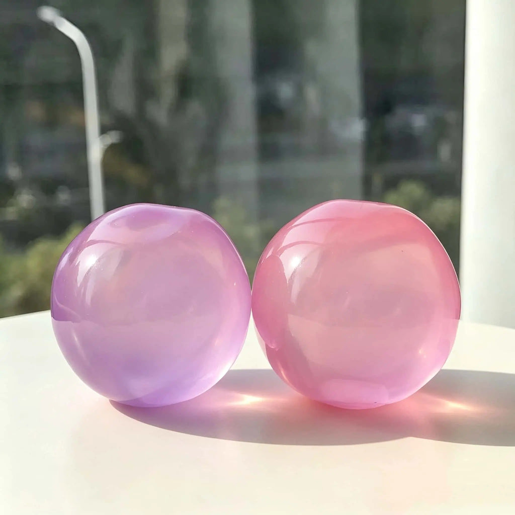 ELMPORCH™ 6cm Stress Relief Coconut Oil Squishy Fidget Toy Soft Coconut Oil Stress Ball No Rebound High-value Appearance Reusable Coconut Oil Squeeze Ball Adhd Desk Ornament, Super Soft Squishy Texture