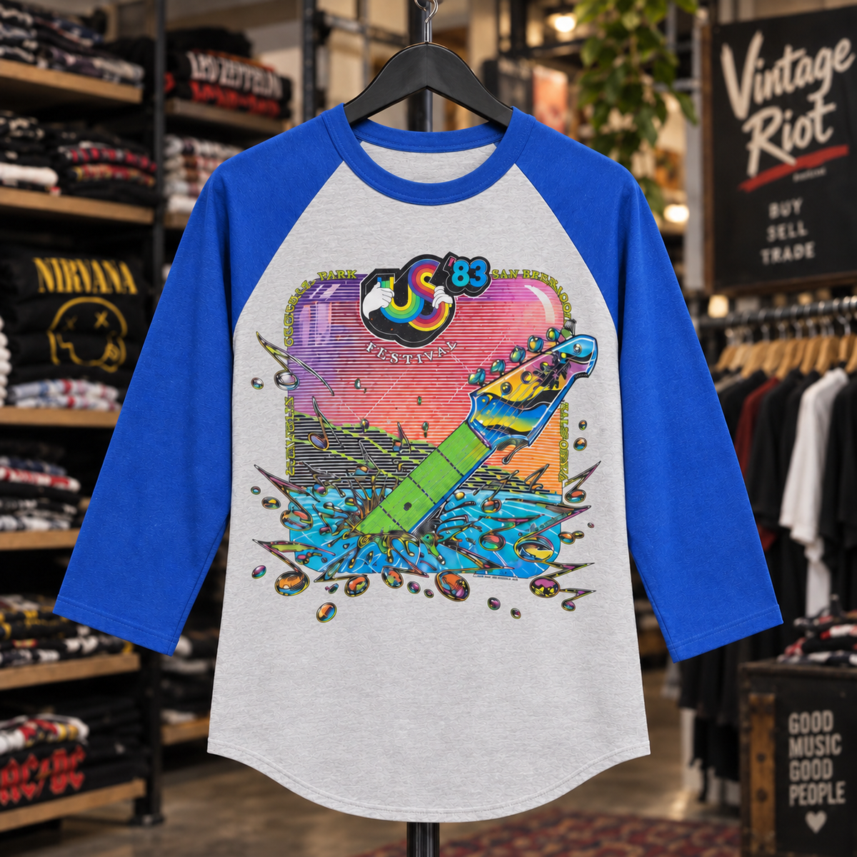 US Festival ’83 Raglan – Three Days That Defined a Generation