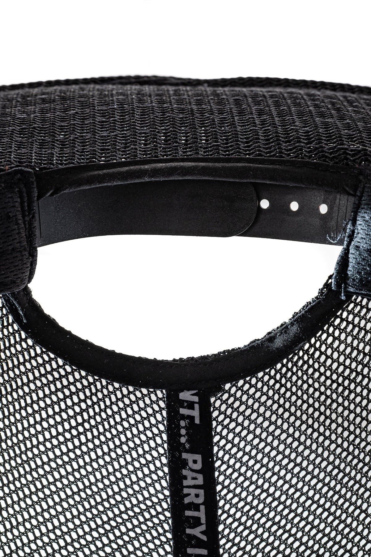BLACK COWBOY SNAPBACK: 5 PANEL - BLANK
