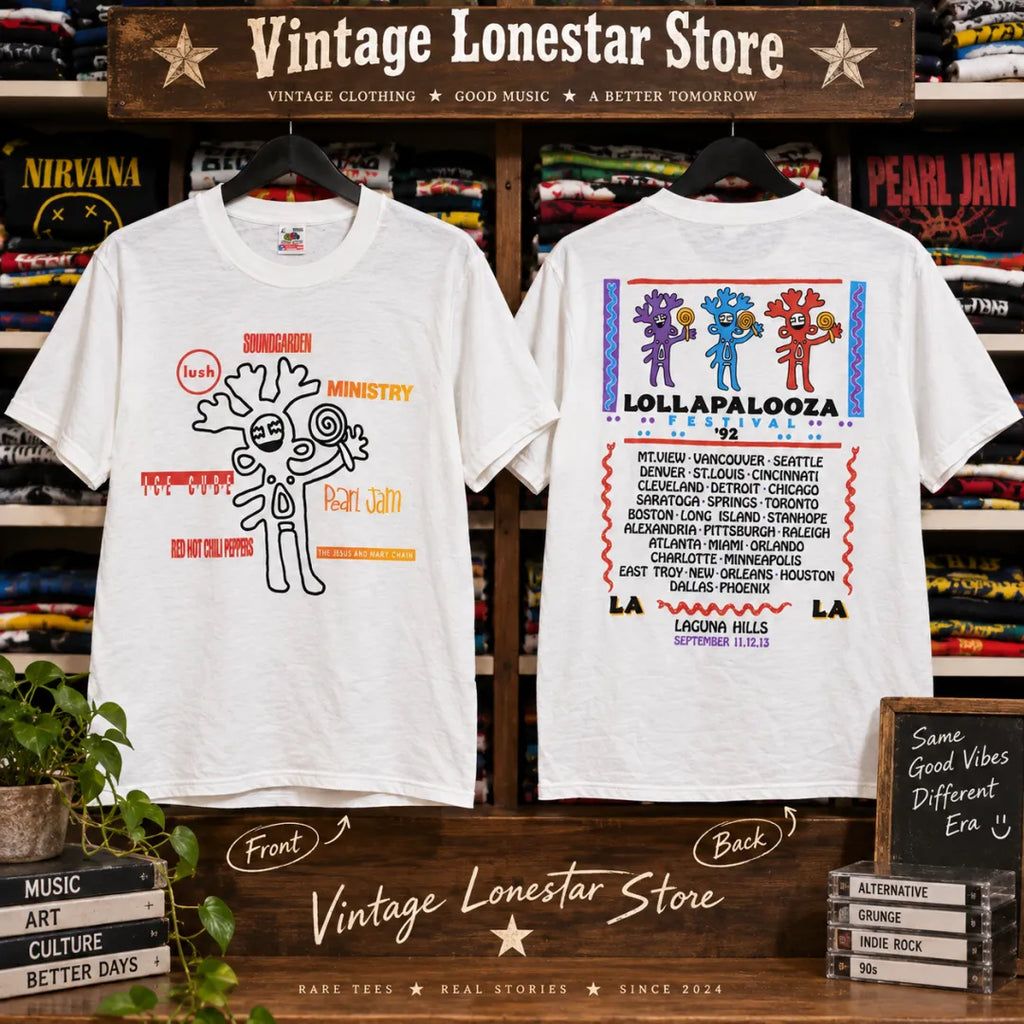 Vintage Lollapalooza 90s Tour T-Shirt