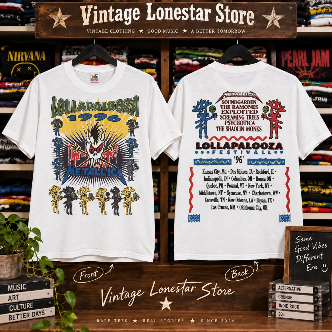 Vintage Lollapalooza 90s Tour T-Shirt