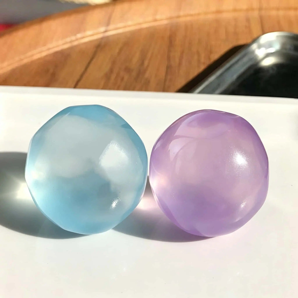 ELMPORCH™ 6cm Stress Relief Coconut Oil Squishy Fidget Toy Soft Coconut Oil Stress Ball No Rebound High-value Appearance Reusable Coconut Oil Squeeze Ball Adhd Desk Ornament, Super Soft Squishy Texture