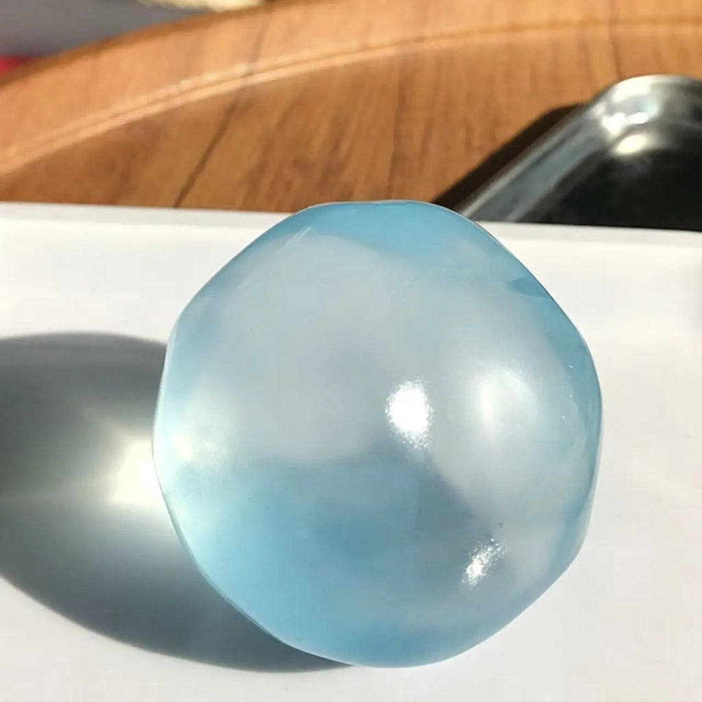 ELMPORCH™ 6cm Stress Relief Coconut Oil Squishy Fidget Toy Soft Coconut Oil Stress Ball No Rebound High-value Appearance Reusable Coconut Oil Squeeze Ball Adhd Desk Ornament, Super Soft Squishy Texture
