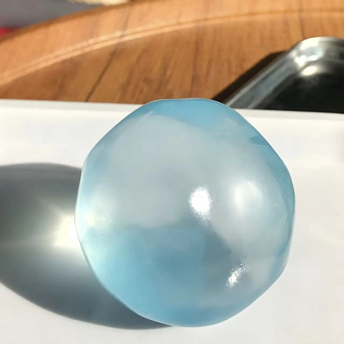 ELMPORCH™ 6cm Stress Relief Coconut Oil Squishy Fidget Toy Soft Coconut Oil Stress Ball No Rebound High-value Appearance Reusable Coconut Oil Squeeze Ball Adhd Desk Ornament, Super Soft Squishy Texture