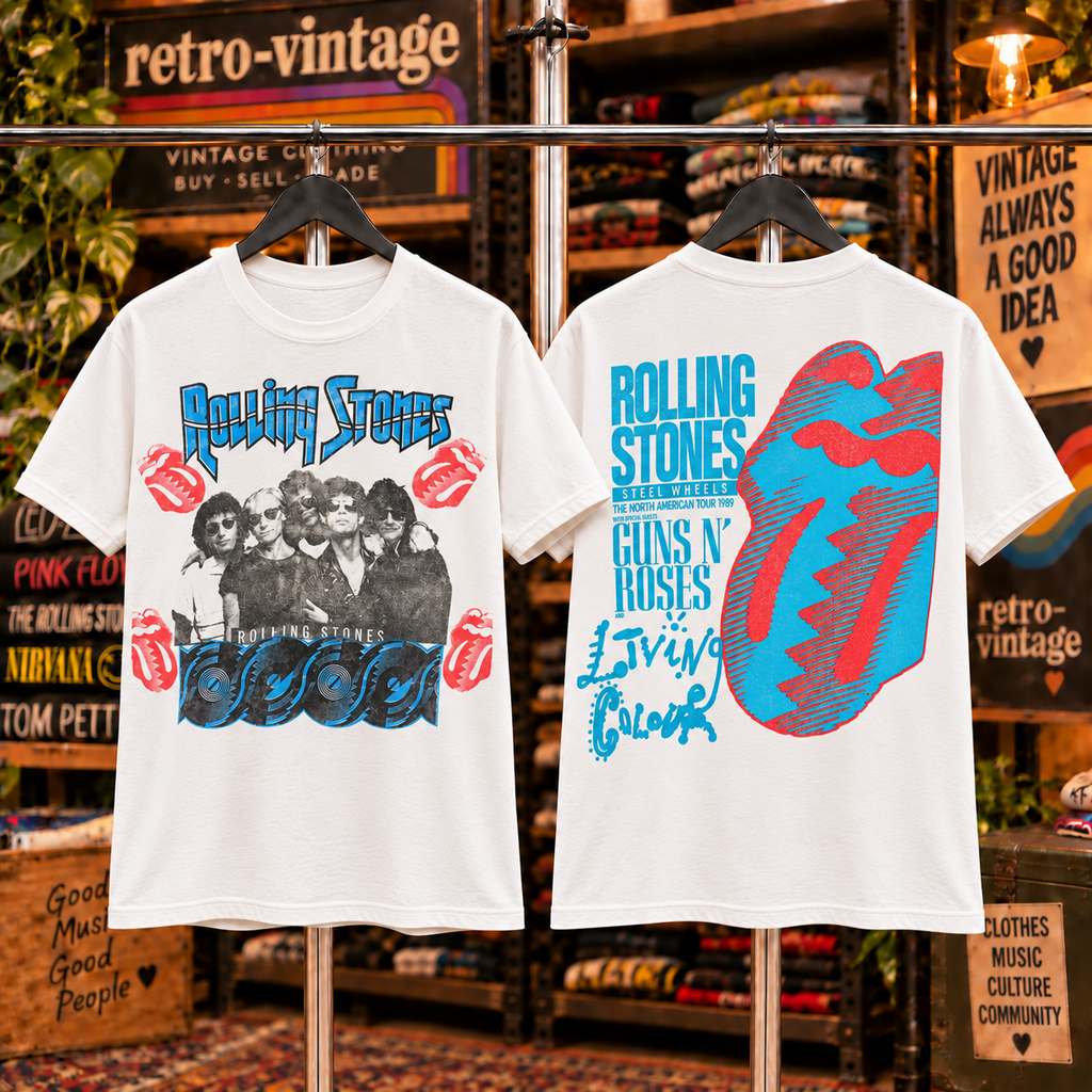 1989 Rolling Stones Steel Wheels T-Shirt