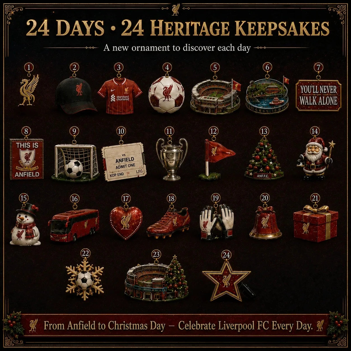 🎄 You’ll Never Walk Alone Football Christmas Advent Calendar