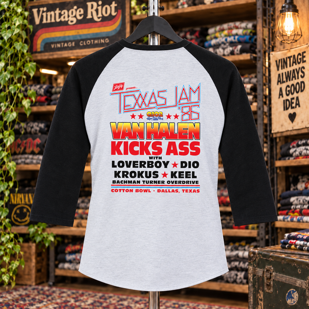Vintage 1986 Texxas Jam Concert T-Shirt – Dallas Cotton Bowl