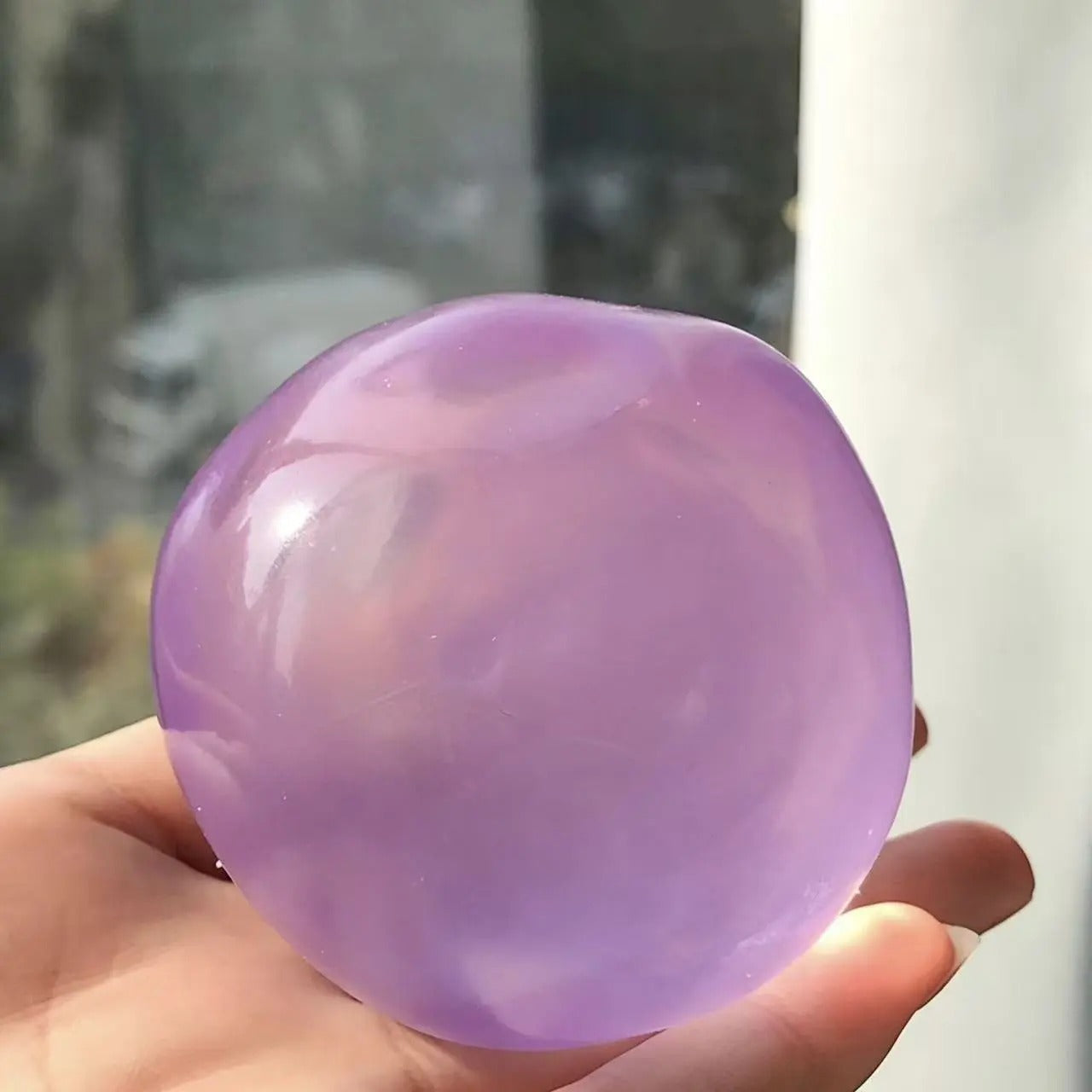 ELMPORCH™ 6cm Stress Relief Coconut Oil Squishy Fidget Toy Soft Coconut Oil Stress Ball No Rebound High-value Appearance Reusable Coconut Oil Squeeze Ball Adhd Desk Ornament, Super Soft Squishy Texture