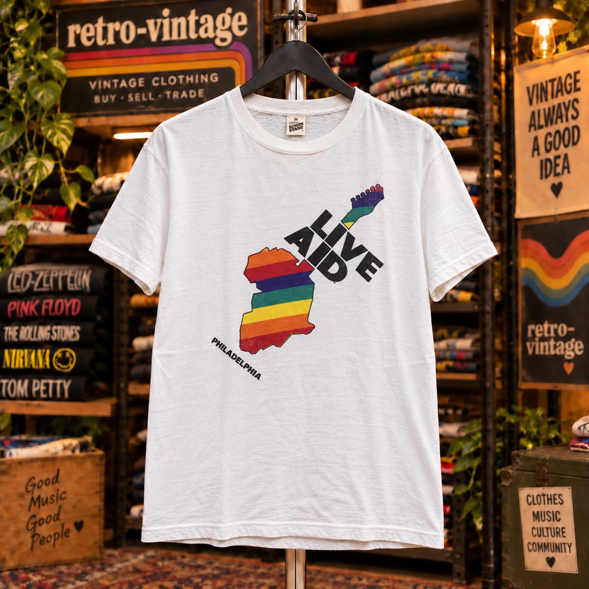 Live Aid 1985 Official Concert T-Shirt
