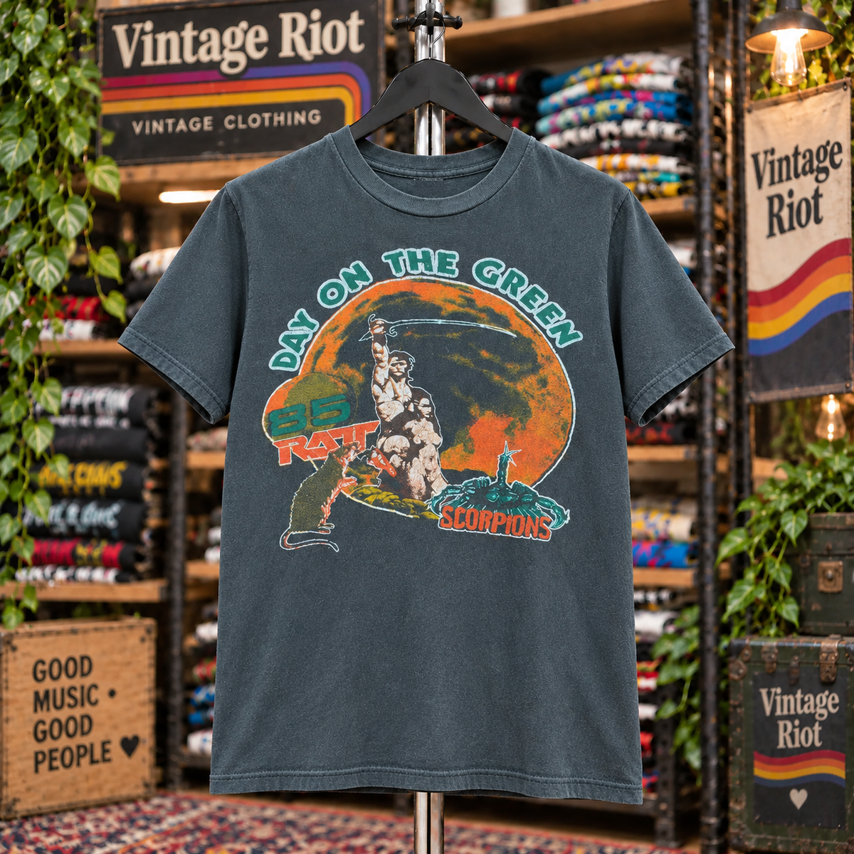 Vintage 1985 Day on the Green Concert T-Shirt – Oakland Summer Jam