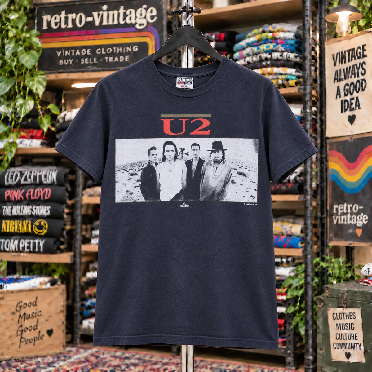Vintage U2 The Joshua Tree 1987 Tour T-Shirt