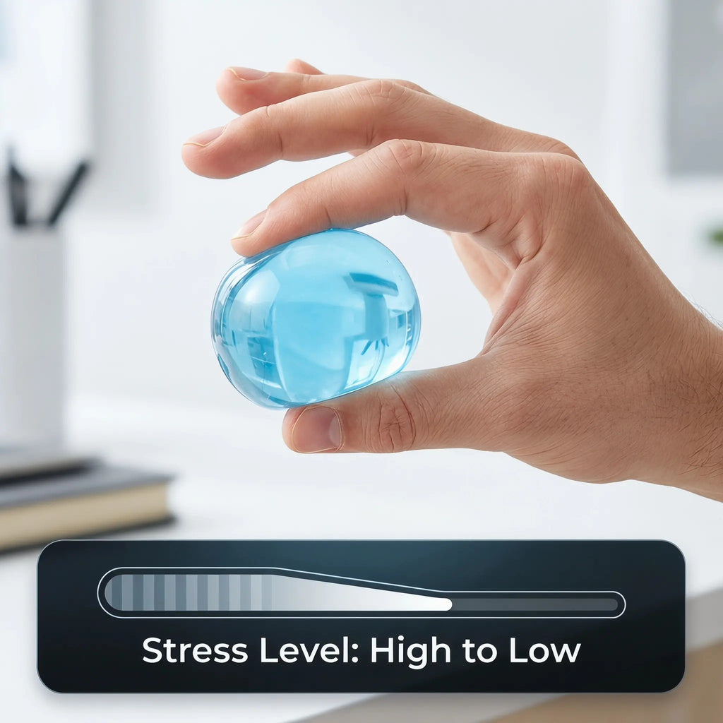 ELMPORCH™ 6cm Stress Relief Coconut Oil Squishy Fidget Toy Soft Coconut Oil Stress Ball No Rebound High-value Appearance Reusable Coconut Oil Squeeze Ball Adhd Desk Ornament, Super Soft Squishy Texture