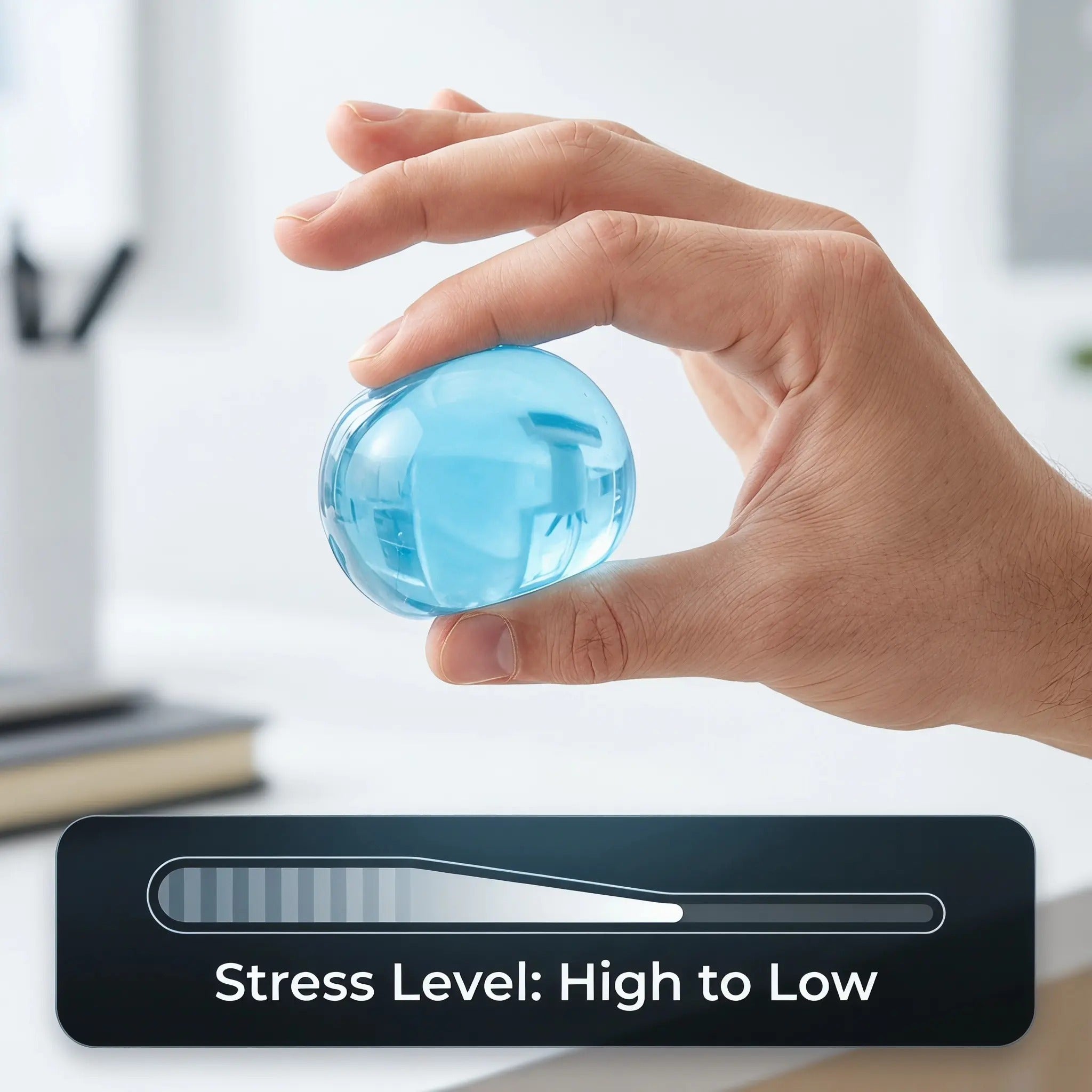 ELMPORCH™ 6cm Stress Relief Coconut Oil Squishy Fidget Toy Soft Coconut Oil Stress Ball No Rebound High-value Appearance Reusable Coconut Oil Squeeze Ball Adhd Desk Ornament, Super Soft Squishy Texture