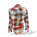 System of a Down Distressed x Bleached Flannel Shirt Custom Rework XL