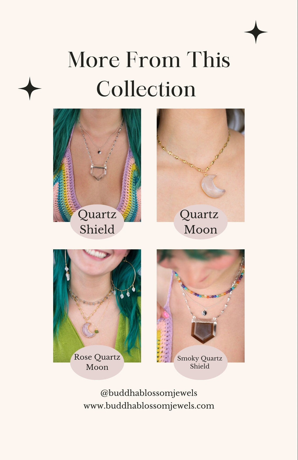 Black Onyx Big Moon Pendant on Star Link Chain in Gold or Silver