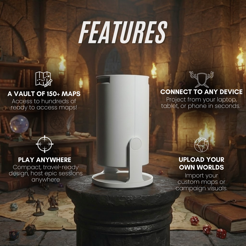 4K Smart Halloween Projector, Portable Home Festival Ambient Light Projector