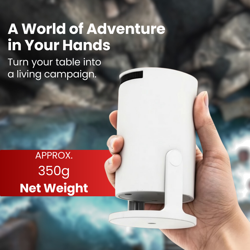 4K Smart Halloween Projector, Portable Home Festival Ambient Light Projector