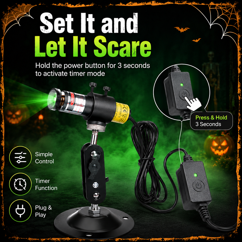 🎃Halloween Green Laser Fog Projector for Swamp Effect