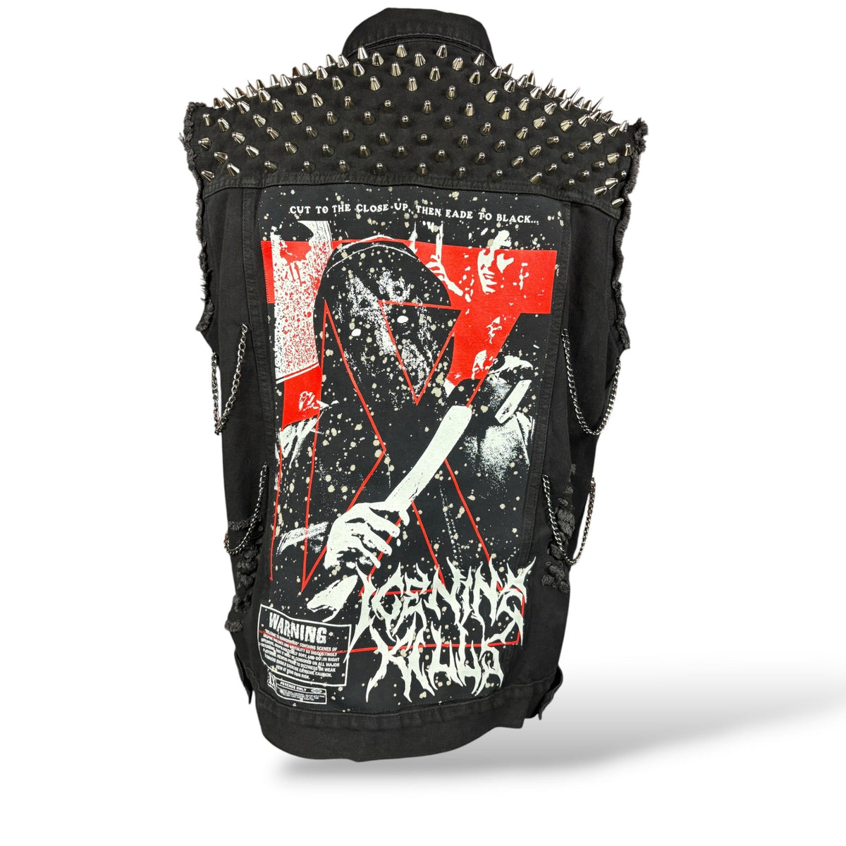 Ice Nine Kills Spike & Stud Battle Vest Size XL