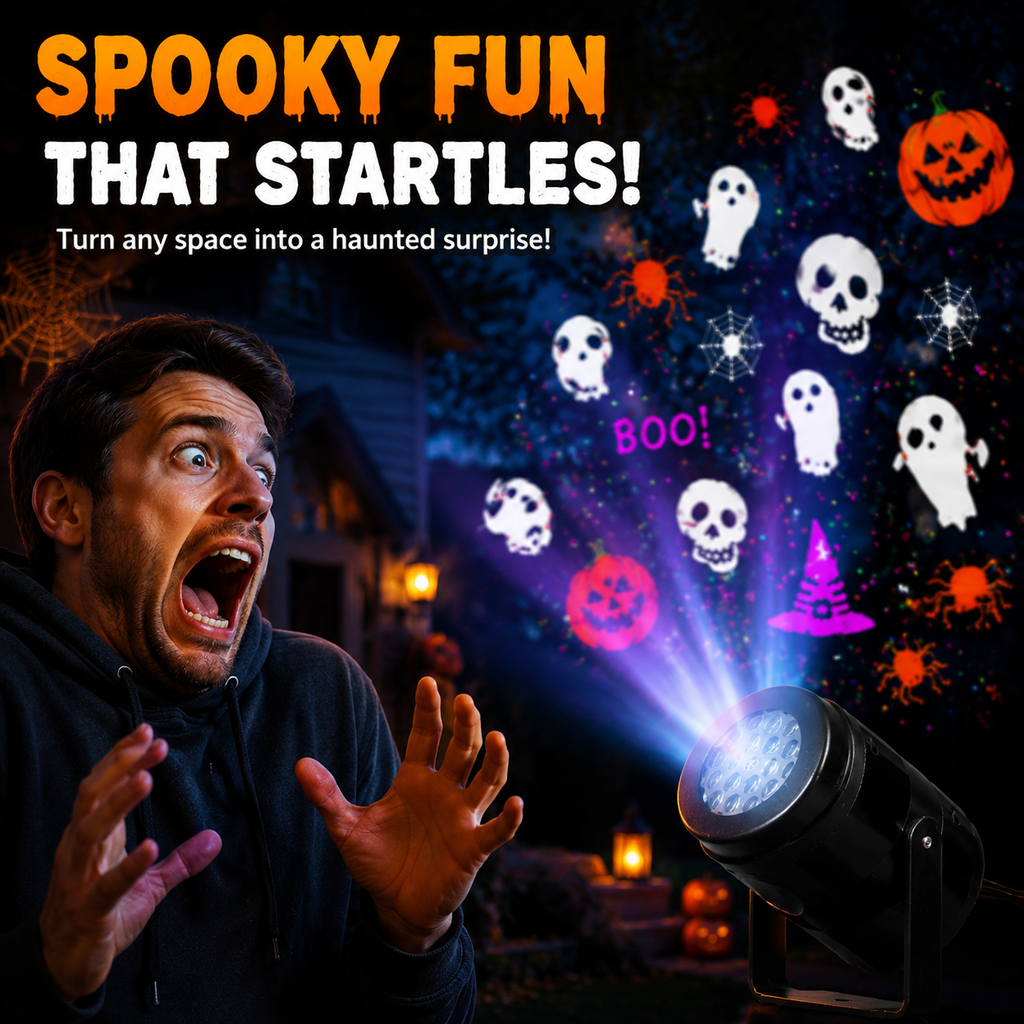 Halloween Party Projection Light, Immersive Festival Ambient Decor Lamp