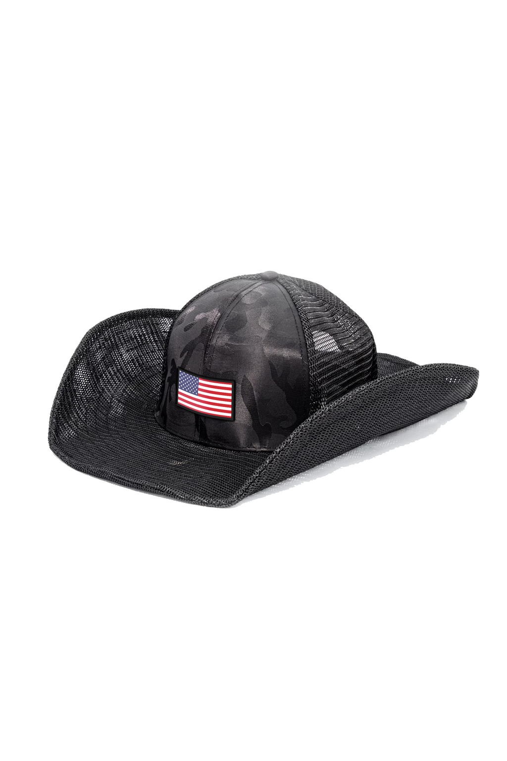 USA FLAG: RED WHITE & BLUE COWBOY SNAPBACK: 6 PANEL