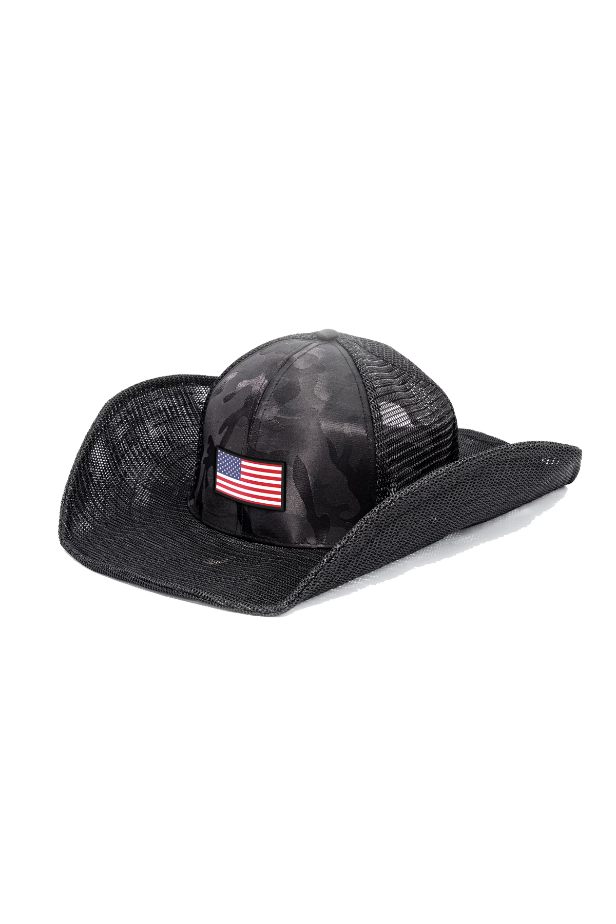 USA FLAG: RED WHITE & BLUE COWBOY SNAPBACK: 6 PANEL
