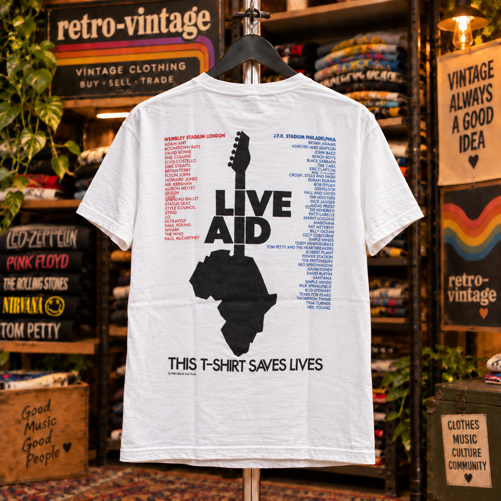 Live Aid 1985 Official Concert T-Shirt