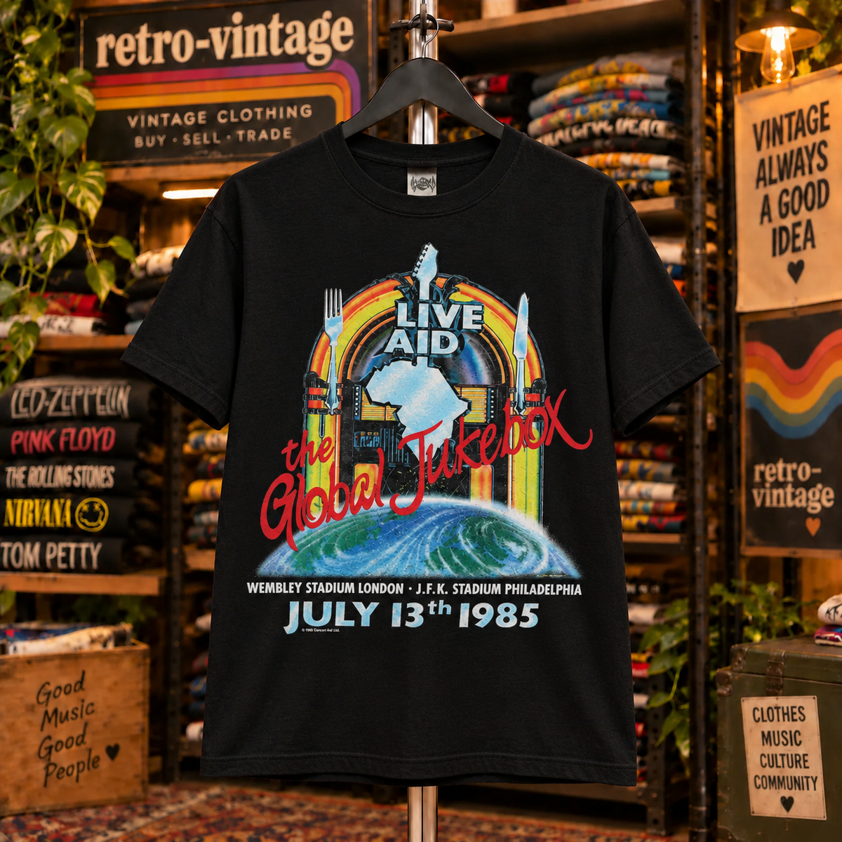 Live Aid 1985 Official Concert T-Shirt
